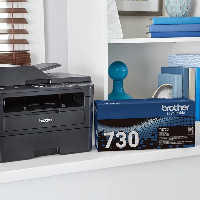 Brother Genuine Standard Yield Toner Cartridge, TN730, Replacement Black Toner, Page Yield Up To 1,200 Pages, Amazon Dash Replenishment Cartridge,1 Pack