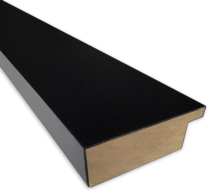 Amanti Art Black Cork Board for Wall, 17x35 Vision Board with Black Wood Frame, Medium Corkboard Office Decor for Home Organization, Casual Corkboard Pinboard to Display Items for Home Organization