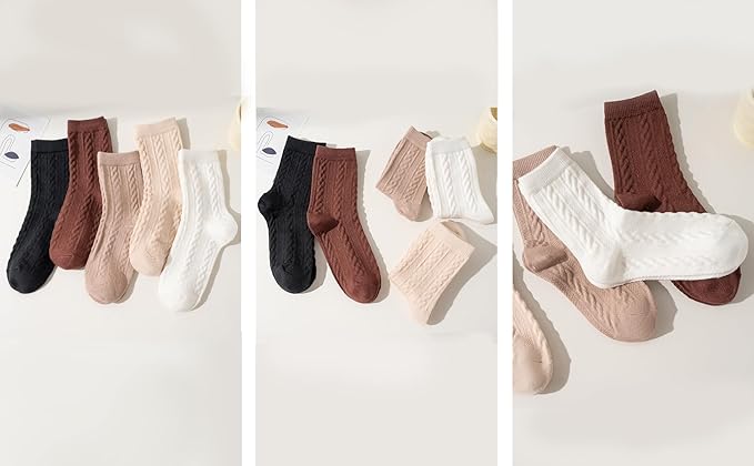 5 Pairs Fuzzy Soft Cozy Comfortable Socks for Women, Casual Sleep Comfy Socks, Perfect Warm Winter Gifts for Women