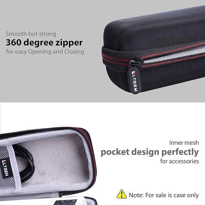 LTGEM Hard Case for Brother DS-640 / DS-740D / DS-940DW / DS-720D & Itari & HP Small USB & Canon imageFORMULA P-208II Document Scanner - Protective Carrying Storage Bag