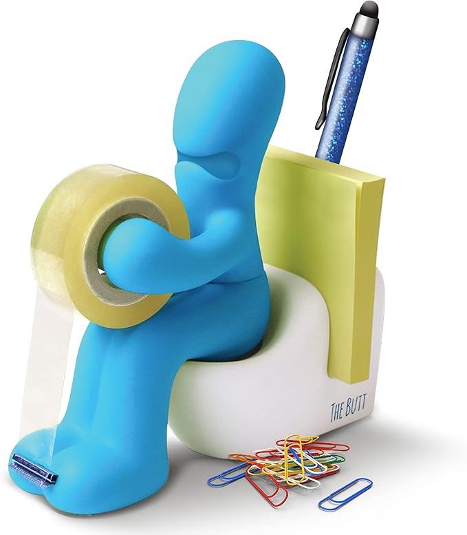 The Butt Tape Dispenser – Funny Gifts for Men – Weird Stuff, Desk Accessories for Men - Novelty, Fun Office Supplies Gag Gifts for Men - Teacher Gifts Boss Gifts for Men - Going Away Gift for Coworker