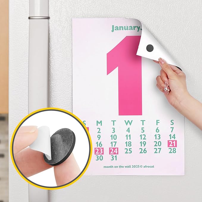 175 Pcs Round Magnets with Adhesive Backing, Magnetic Tape, Magnet Strips, Flexible Self Adhesive Magnets for Crafts, Magnetic Strips Small Sticky Magnetic Dots for Hanging & Organizing Light Objects