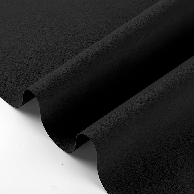 Self Adhesive Grain Velvet Flocking 14.1" x 117" Black Self Adhesive Felt Fabric, Peel and Stick Velvet Wallpaper Soft Velvet Drawer Liner Velvet Lining for Jewelry Drawer Box Dresser Cabinets Shelve