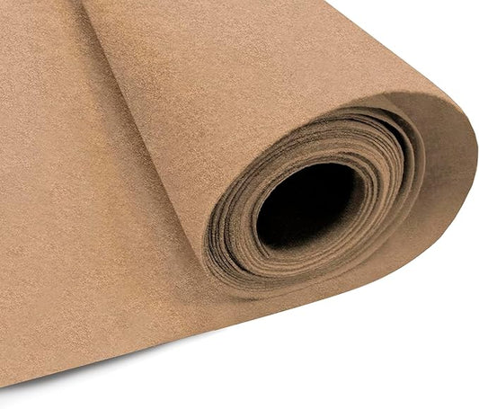 EOVEA | Acrylic Felt Fabric by The Yard - Non-Stiff, Soft Material - 72" Wide - 1.6mm Thick Felt Sheets for DIY Crafts, Sewing, Upholstery, Cushion, Padding(Taupe,20 Yard)