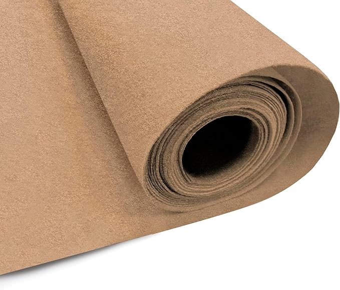 EOVEA | Acrylic Felt Fabric by The Yard - Non-Stiff, Soft Material - 72" Wide - 1.6mm Thick Felt Sheets for DIY Crafts, Sewing, Upholstery, Cushion, Padding(Taupe, 1 Yard)