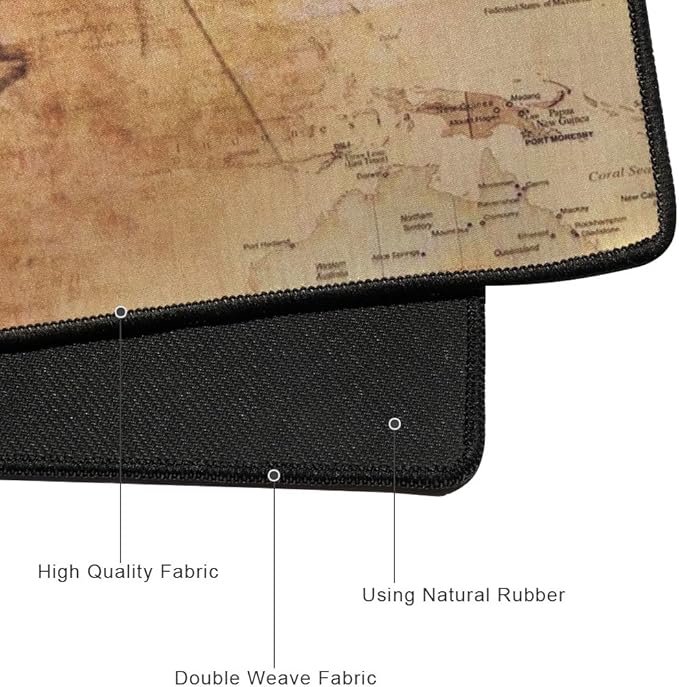 XXL Professional Large Mouse Pad & Computer Game Mouse Mat (35.4x15.7x0.1IN, Boat)