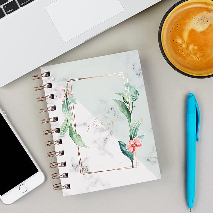 PLANBERRY Password Book Premium – Small Internet Address Organizer with A-Z Tabs – Pocket Website Password Keeper with Alphabetical Tabs – 4.7x5.7″, Hardcover (Natural Green)