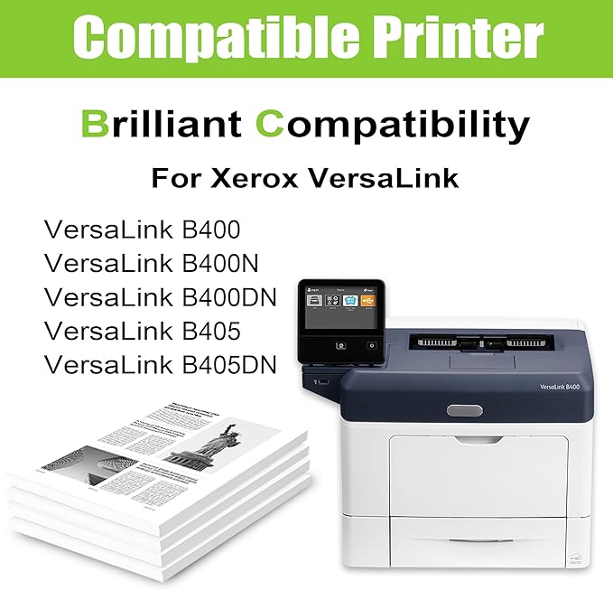 B400 Toner Versalink B400/B405 Toner B400/B405 Toner Cartridge Compatible for Xerox Part#: 106R03584 (24,600 Pages) Replacement for Versalink B405 B405DN B400 B400N B400DN(1 Pack)