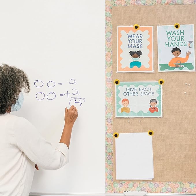 40Pcs Sunflower Push Pins Flower Cork Board Tacks for Feature Wall Photo Wall Bulletin Board