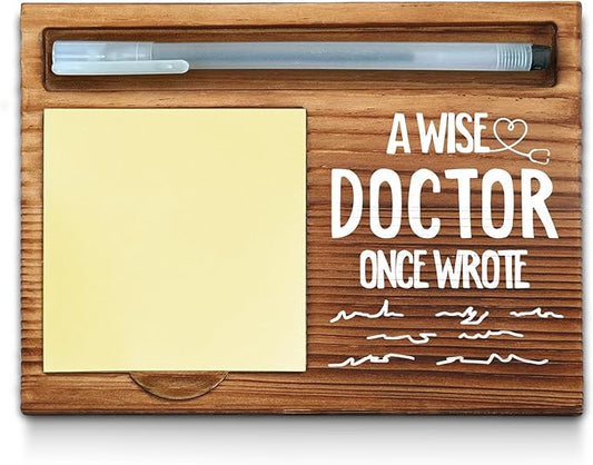 Doctor Sticky Note Holder, Doctor Office Decor, Doctor Gifts, Doctor Thank You Appreciation Gifts for Women Self-Stick Note Pad Holders WPP18