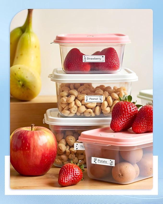 Anycolor Compatible with Epson Label Maker Tape 12mm LK-4WBN LC-4WBN 4WBN9 SS12KW 1/2" Black on White 0.47" Label Tape Work for Epson LabelWorks LW300 LW400 LW500 LW700 LW-K200PX Label Maker, 5-Pack