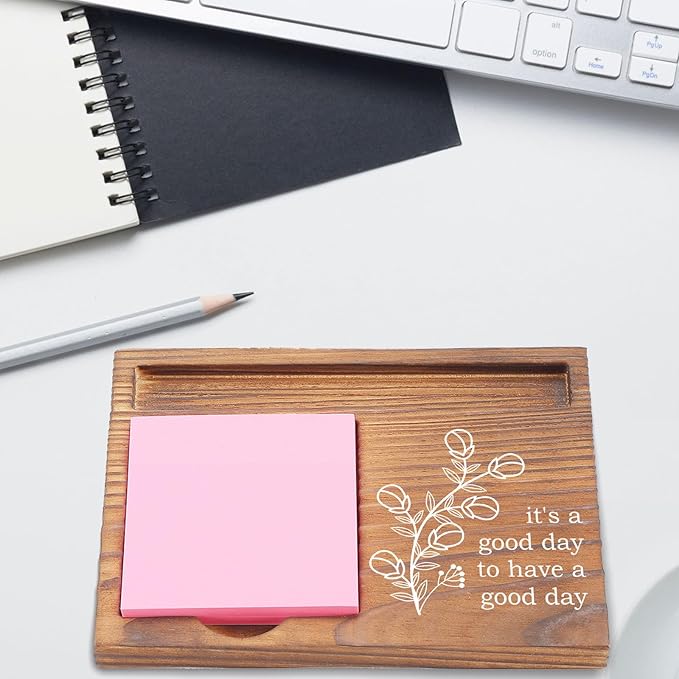 It’s a Good Day Sticky Note Holder, Positive Desk Organizer for Work, Motivational Office Gift for Coworkers, Friends, Teachers, Self-Stick Note Pad Holders EDP121