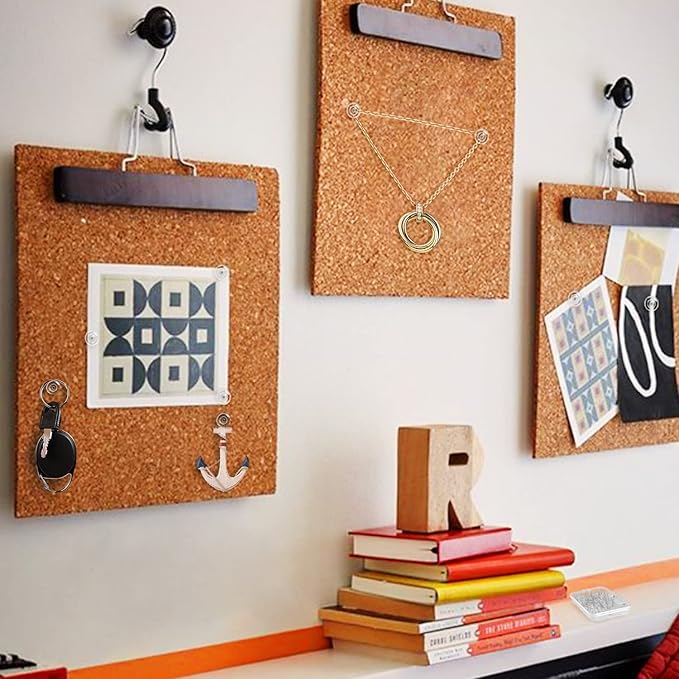 Lunies 50 PCS Clear Push Pins for Bulletin Board, Thumb Tacks for Wall Hanging, Decorative Push Pins for Cork Board, Wall Tacks for Picture