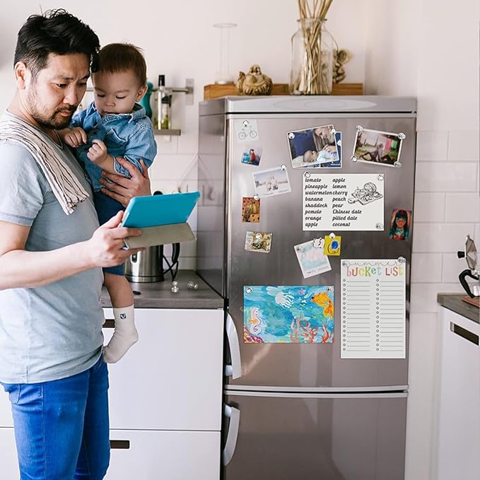 Grtard 8 Pack Magnetic Push Pins, Fridge Magnets for Whiteboard, Whiteboard Magnets Refrigerator Magnets, Small and Strong Push Pin Magnet for Office, School, Locker, and Map Magnet