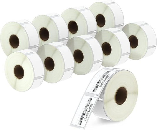 BETCKEY - Compatible DYMO 30330 (3/4" x 2") Multipurpose Labels - Compatible with DYMO Labelwriter 450, 4XL, NOT FIT 550 & 5XL [10 Rolls/5000 Labels]