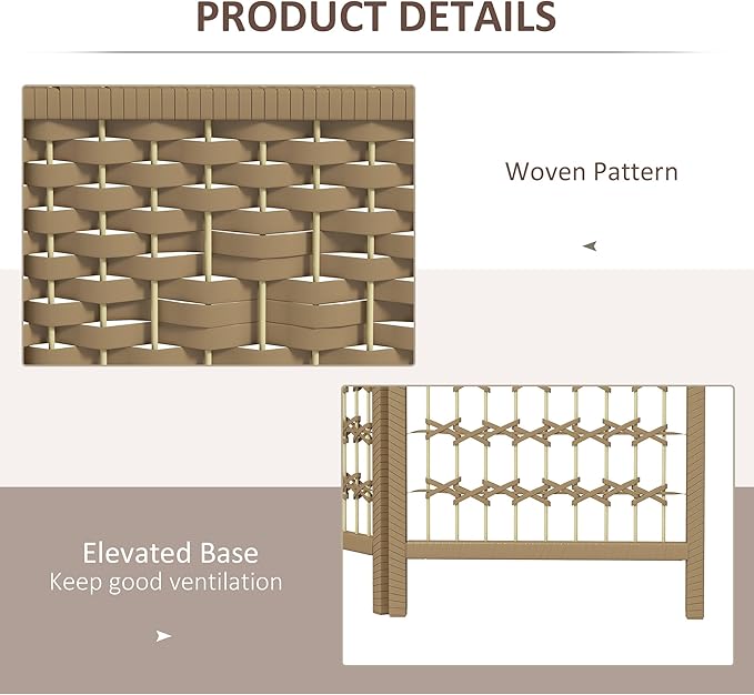 NicBex Room Divider 3 Panel Room Dividers with Woven Paper Design Partition Room Dividers and Folding Privacy Screens 5.6 FT Wall Divider for Office, Room Separation,47.25"W x 0.5"D x 67"H, Natural