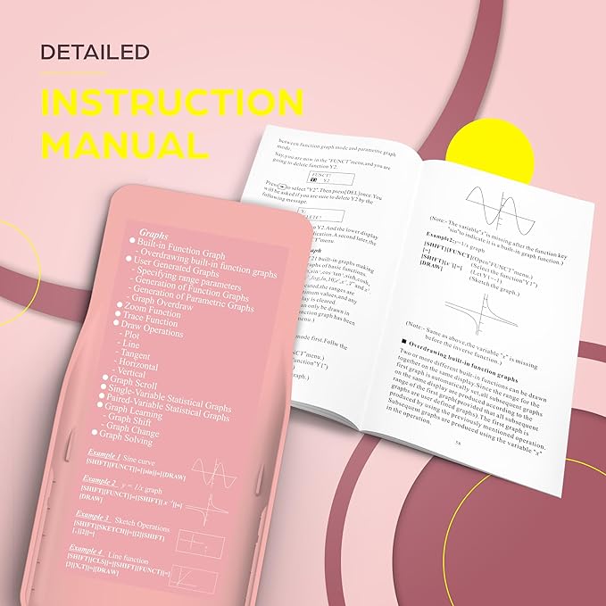 TOVO Scientific Calculator with Graphing Functions, Multiple Modes, 360 Functions, Large Screen, Intuitive Interface for Beginners, High School & Advanced Courses, TS-259 (Developed by CATIGA)