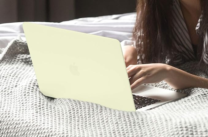 CISSOOK Matte Yellow Case for MacBook Pro 13 Inch 2022 2021 2020 Release M2 A2338 M1 A2251 A2289 Model, Hard Shell Case with Keyboard Cover & Screen Protector for Pro 13.3" Touch Bar, M2 Mellow Yellow