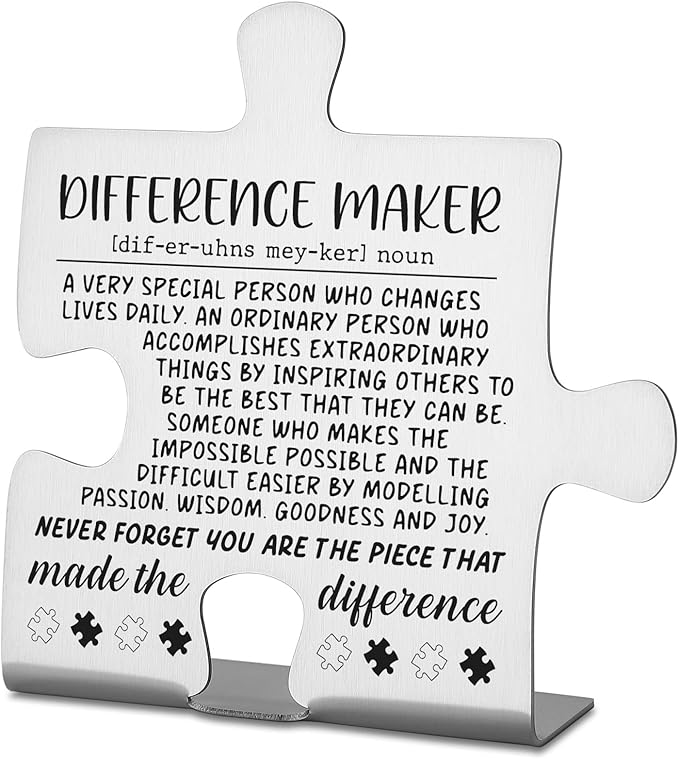 Thank You Appreciation Gifts for Coworkers, Boss, Women, Men, Nurse, Mentor Teacher. Going Away Gift Retirement Gift for Employee, Inspirational Motivational Quote Decorative Signs Plaques WDD8