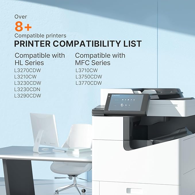 E-Z Ink TN227 Compatible Toner Cartridge Replacement for TN-227BK/C/M/Y High Yield Brother TN227 TN227BK TN223 to use with HL-L3270CDW HL-L3230CDW HL-L3210CW HL-L3290CDW MFC-L3710CDW (4 Pack)