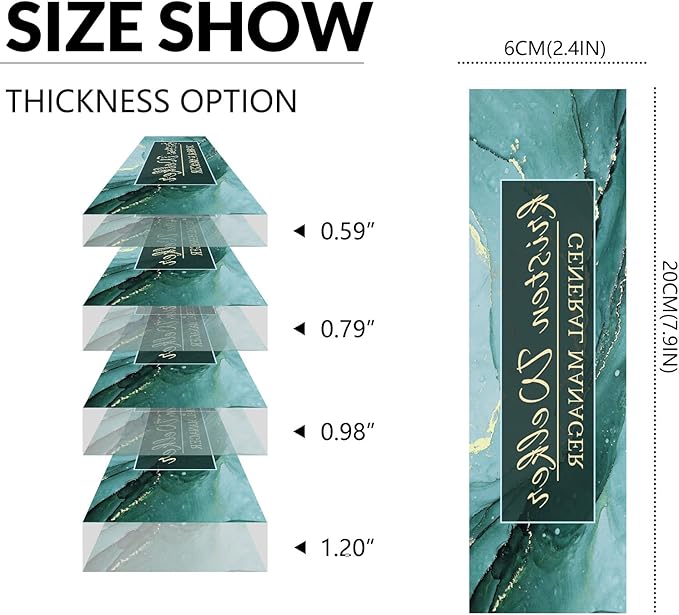 Desk Name Plate Personalized, Custom Name Plate for Desk, Acrylic Desktop Accessories, Office Gift & Decor for Women Men, Teacher Nurse Boss Employee Appreciation Gifts