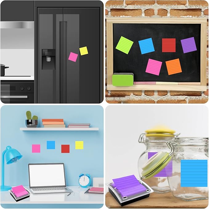 Pop Up Sticky Note Dispenser Sticky Note Holder Pop Up Note Dispenser Transparent Top for 3 x 3 Inch Sticky Notes School Office Home Store Black Base Clear Top (2)