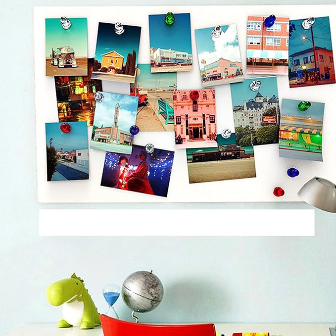 Ant Mag Magnetic Push Pins Strong Push Pin Magnets for Fridge Whiteboards Calendars Maps in School & Office Pack of 18 Orange