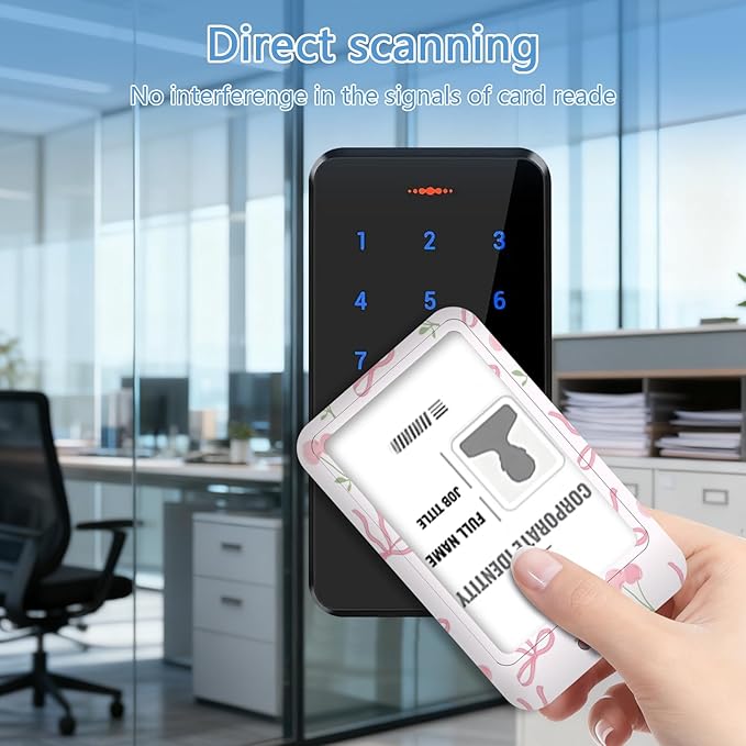 Bow Badge Holder Reel Lanyard,ID Card Badge Holder Retractable Name Tag Clips for Doctor Nurse Teacher Office Student