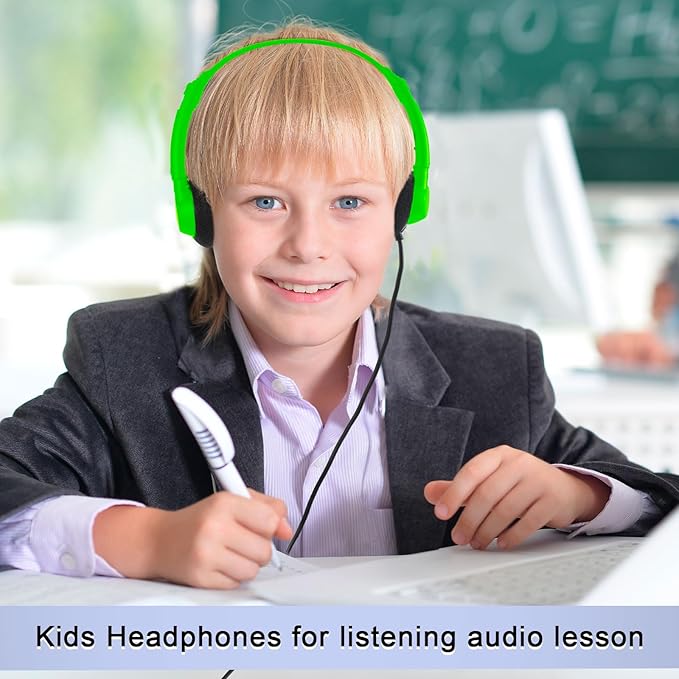 Yunsailing 10 Pack Class Set Headphones for Students Bulk School Headsets Earphones with 3.5mm Jack Classroom Must Haves Teacher Supplies for Adults Laptop Computer (Mixed Color)