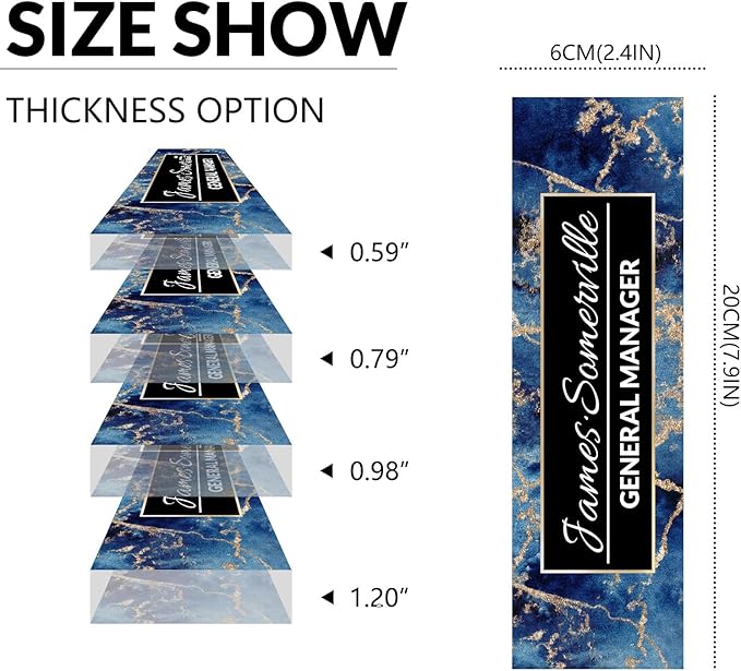 Desk Name Plate Personalized, Custom Name Plate for Desk, Acrylic Desktop Accessories, Office Gift & Decor for Women Men, Teacher Nurse Boss Employee Appreciation Gifts