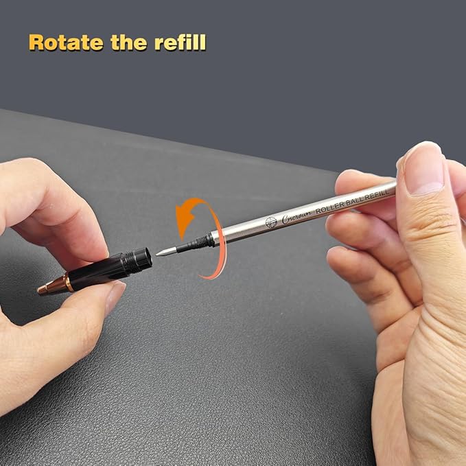 Luxury Ballpoint Pen, 24k Gold Trim, Best Rollerball Pen Gift Set for Men and Women, Perfect for Signature Executive Office, Beautiful Pen Gift Box, Writing and Drawing (Green)