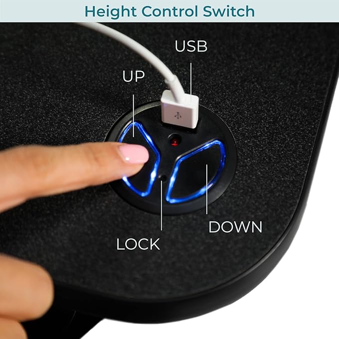 VERSADESK® PowerPro™ 36" Corner Standing Desk Converter, 36 Inch Motorized Height-Adjustable Standup Desk Riser Sit to Stand Desktop with Keyboard and Mouse Tray + USB Charging Port, Black