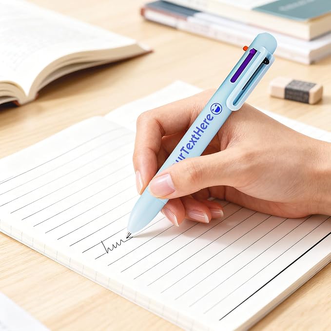 Personalized Multicolor Ballpoint Pen Bulk Custom 6-In-1 Pens with Name Logo Customized Color Pen Boys Girls Teacher Business Gift Assorted_700PC