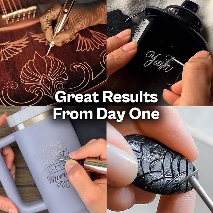 Customizer™ Special Edition Engraving Kit – DIY Starter Set with Engraving Pen, Bits & Materials – Create Personalized Keychains, Magnets & Metal Art – Giftable Craft Kit for Beginners