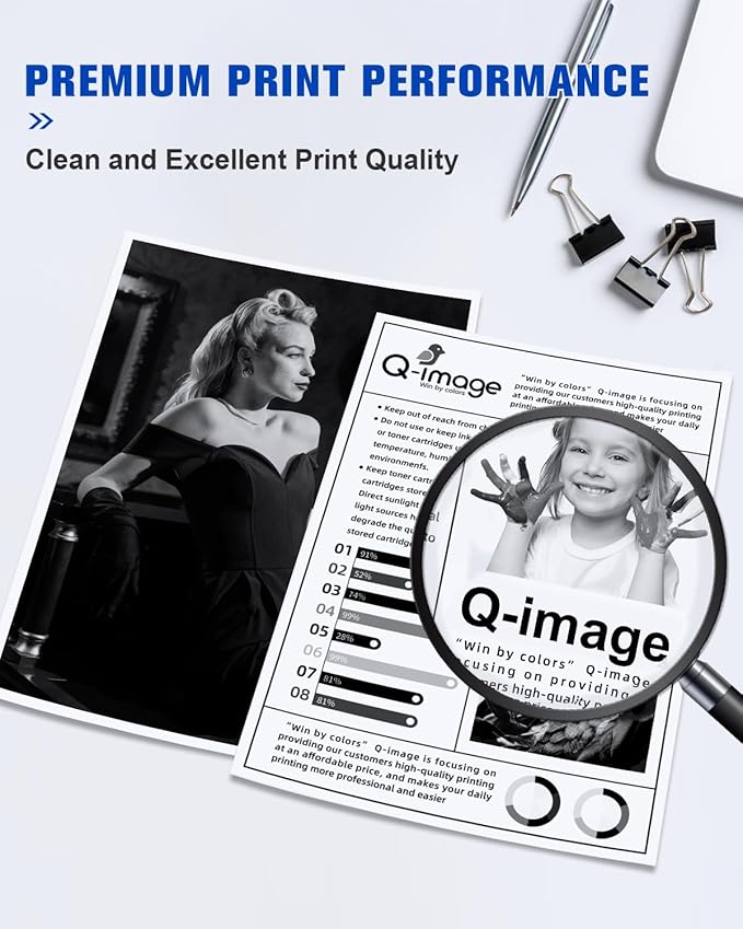 Q-image 148X Toner Cartridge Black(with Chip) Toner Cartridge Compatible Replacement for 148X 148A W1480X W1480A for Laserjet Pro 4001dw 4001dn 4001n MFP 4101fdw 4101fdn Printer (1 Black)