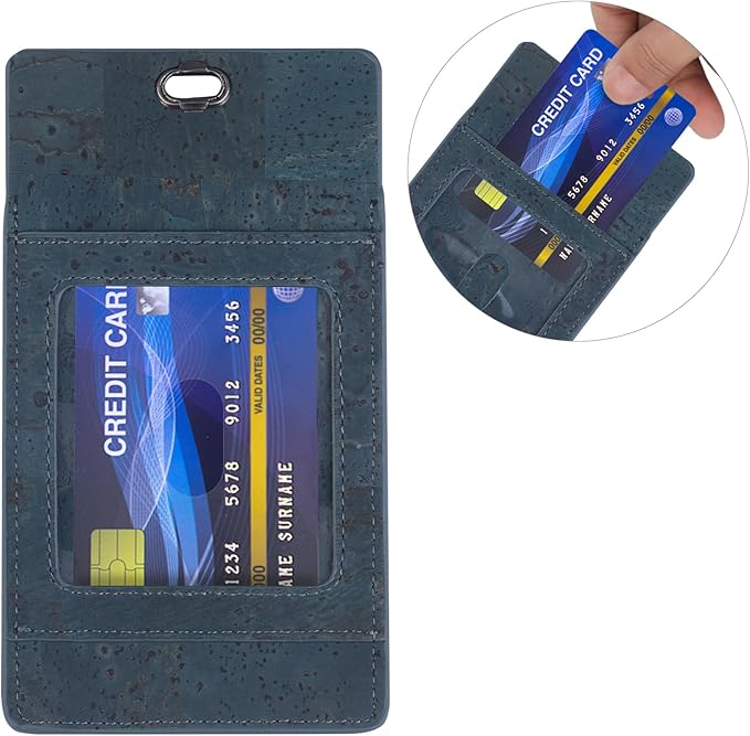 Premium Portuguese Cork Pocket Protector for Men | Multi-Use Pocket Protectors for Shirts and Lab Coats | For Pen, Pencils, Pointers, and More | 1 Pack Blue Pocket Organizer Protector