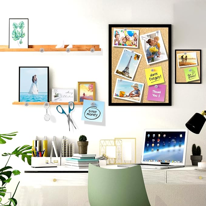 150 PCS Push Pins, Standard Plastic Head Steel Point Thumb Tacks, Clear Round Head for Bulletin Boards, Fabric Markers & Crafts Organization