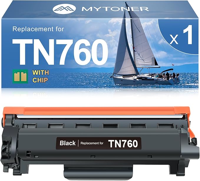 MYTONER TN760 TN730 Toner Cartridge Compatible Replacement for Brother TN-760 TN-730 Toner to use with MFC-L2690DW 2717DW HL-L2350DW HL-L2395DW MFC-L2750DW MFC-L2710DW DCP-L2550DW (Black, 1 Pack)