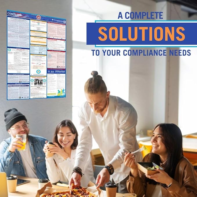2025 Illinois Labor Law Poster – State, Federal, OSHA Compliant – Workplace Required Posting for Employees – Spanish Employment Poster – Folded & Unlaminated – Envelope Packed