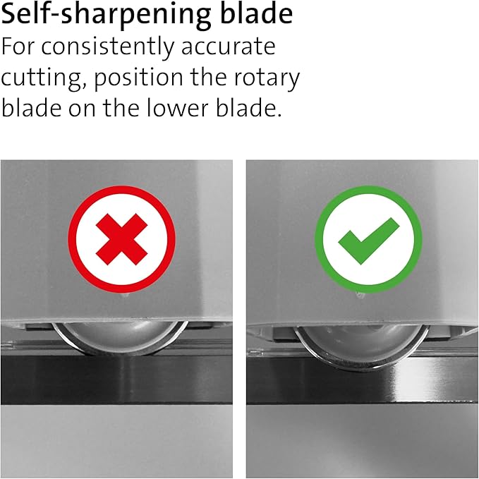 Dahle 508 Personal Rotary Trimmer, 18" Cut Length, 5 Sheet Capacity, Self-Sharpening, Automatic Clamp, German Engineered Paper Cutter