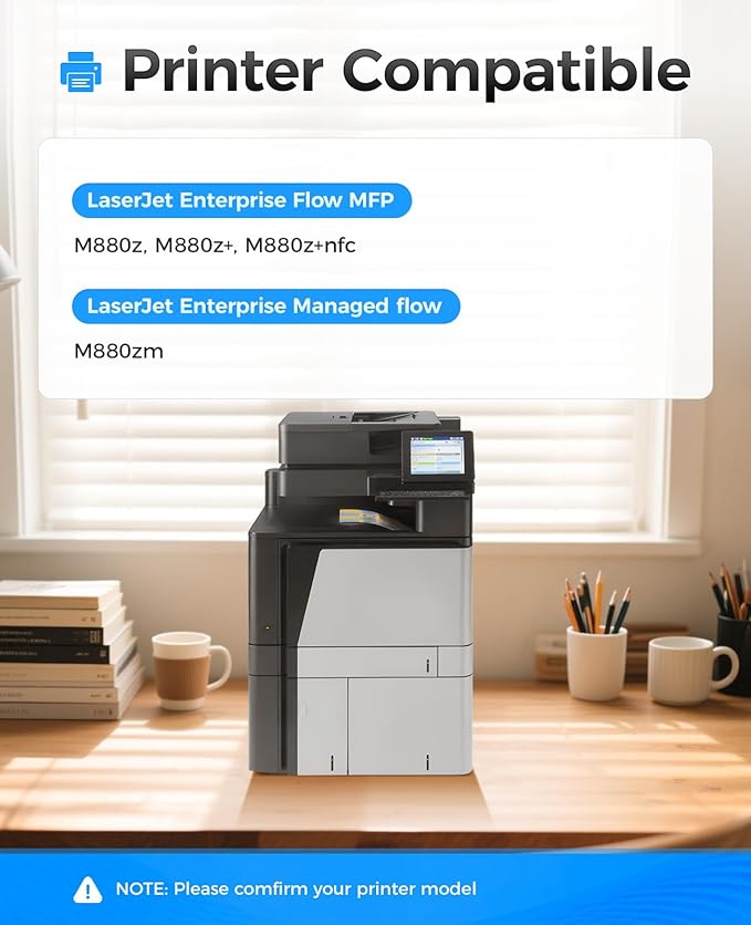 827A Toner Cartridges Set 4-Pack High Yield Replacement for HP 827A CF300A CF301A CF302A CF303A Use with Color Laserjet Enterprise Flow MFP M880z M880z+ M880z+NFC Managed Flow M880zm Printer Ink