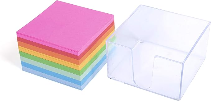 Mintra Office Memo Pads (1pk, Memo Cube - Bright)