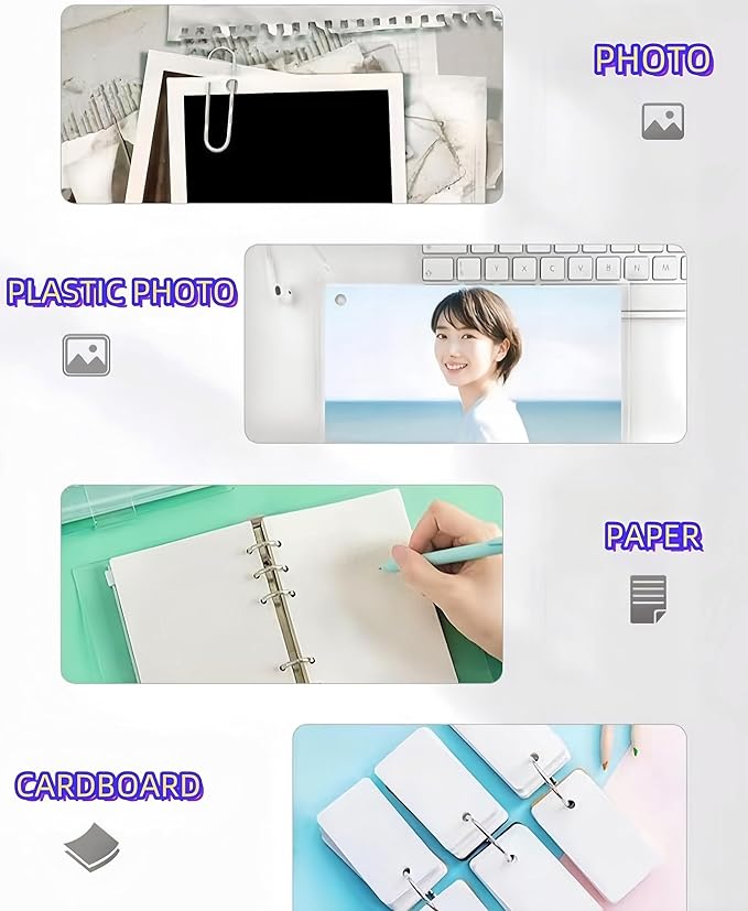 1 Pack 1/4 inch (6mm) Single Hole Punch Heavy Duty Round Hole Paper Puncher 2 Inch Reach Deep Throat Hand Held Long Hole Punch for Paper ID Cards PVC Tags Plastic Cardboard, Grey