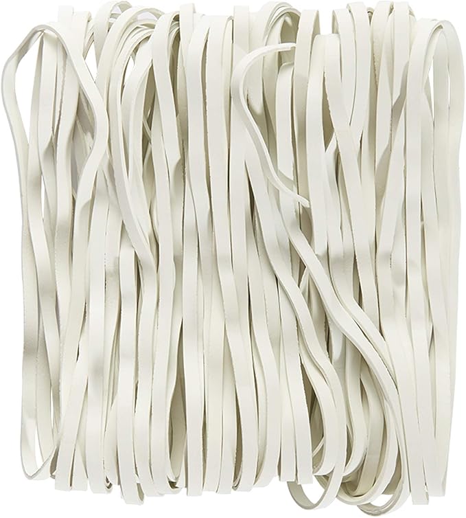 AMUU Rubber Bands 50 Pieces Trash Cans Elastic Bands for Office Supplies File Folders Cat Litter Box Size 8 inches Rubbers Bands Large