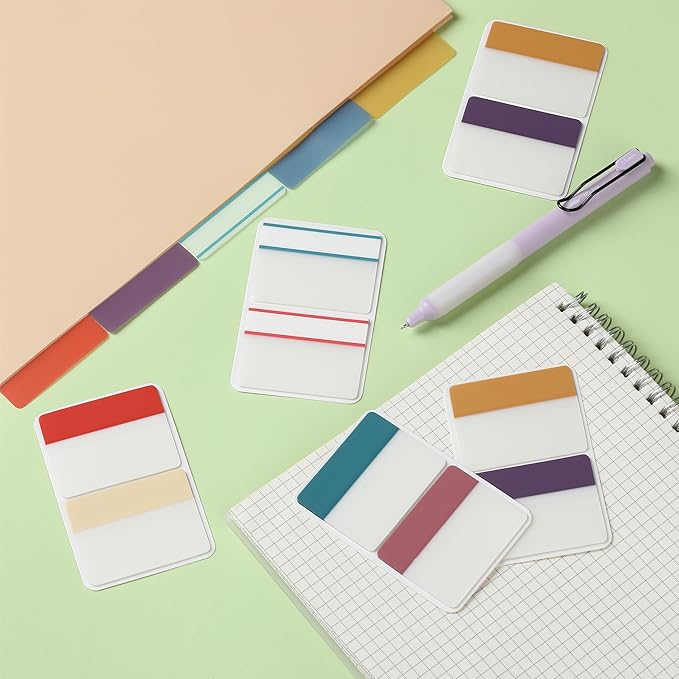 Mr. Pen- Sticky Index Tabs, 500 Pcs, 21 Sets, Colorful Sticky Tabs for Notebooks, Page Markers, Page Tabs for Binders, Page Tabs Sticky Tabs for Books, Notebook Tabs, Book Sticky Tabs for Notebooks