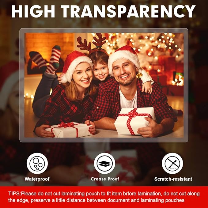 Laminating Sheets, 400 Pack Clear Thermal Laminating Plastic Paper Laminator Sheets, 9 x 11.5-Inch, 3mil, Ideal Office or School Supplies