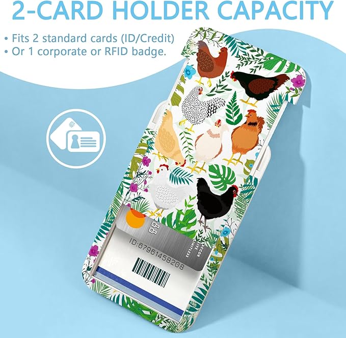 Gctriki ID Badge Holder with Lanyard, Cute Flower Chickens Lanyard for Keys, Funny Retractable Badge Reel Clip, Teacher Lanyards for ID Badges Holder, Nurse Teacher Workers Women Office Gifts