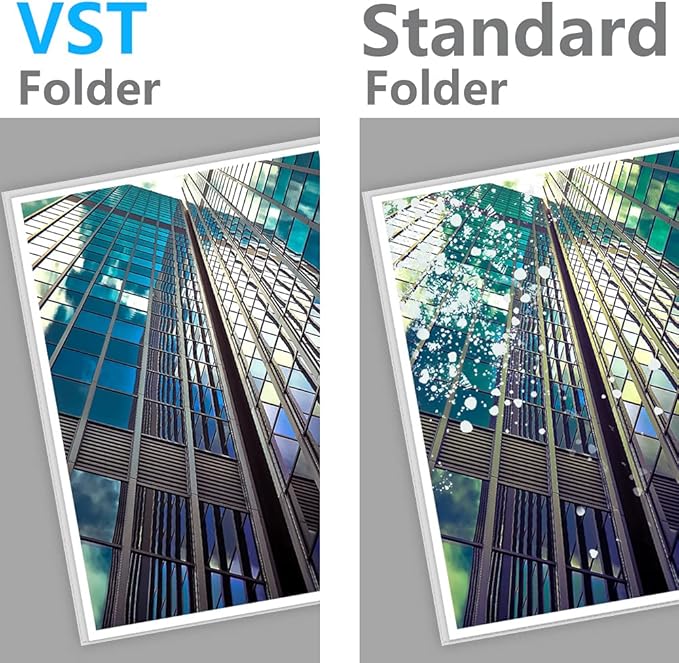 VST Sheet Protectors 8.5 x 11 Inch for 3 Ring Binder, Crystal Clear Page Protectors, Medium Weight Plastic Sleeves, Top Loading Paper Protector Acid Free, Letter Size, Dry Erase Pocket, 500 Sheets