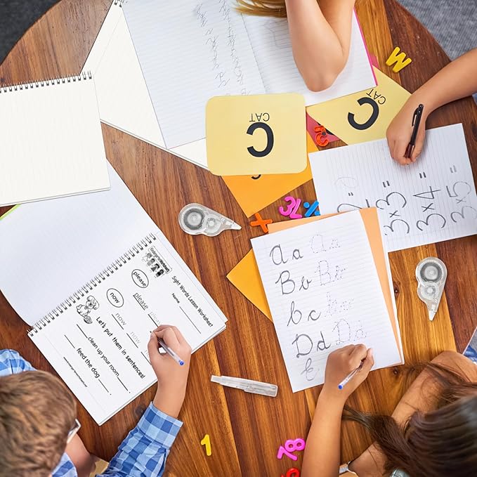 50 Pcs Correction Tape, 39.4 Ft White Wrong Out Tear-Resistant Bulk, Instant Corrections Easy To Use Applicator for School, Office, Note Taking, Journal (Tape Width 0.2 in, Clear)