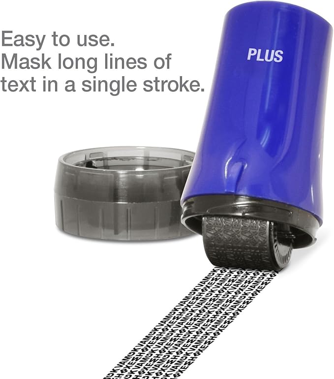 Guard Your ID Confidential Security Roller Set Advanced 2.0 for Identity Theft Protection Redacting (Regular 3-Pack, Blue)